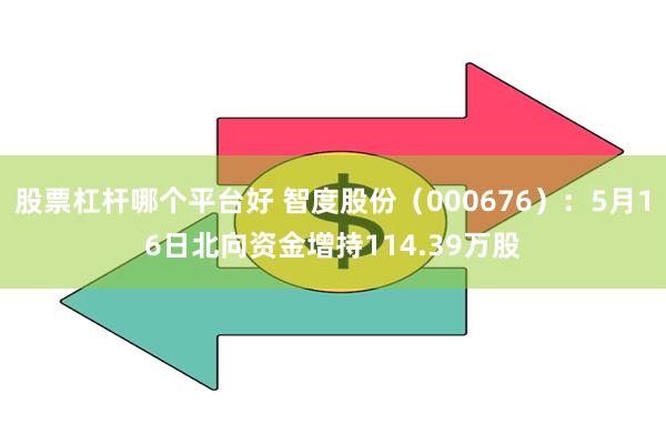 股票杠杆哪个平台好 智度股份（000676）：5月16日北向资金增持114.39万股