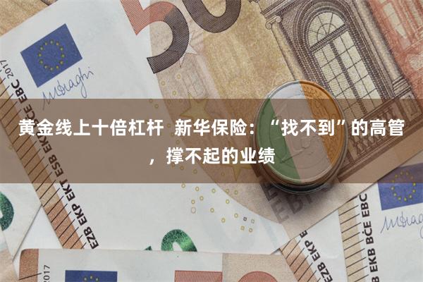 黄金线上十倍杠杆  新华保险：“找不到”的高管，撑不起的业绩