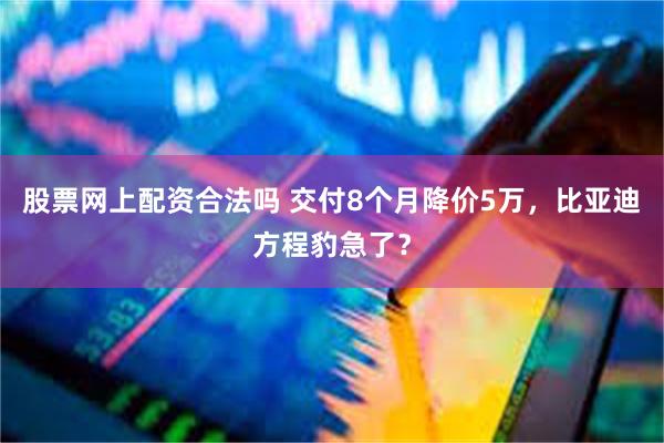 股票网上配资合法吗 交付8个月降价5万，比亚迪方程豹急了？