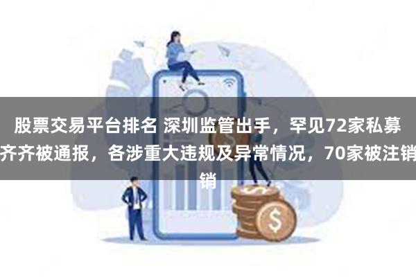 股票交易平台排名 深圳监管出手，罕见72家私募齐齐被通报，各涉重大违规及异常情况，70家被注销